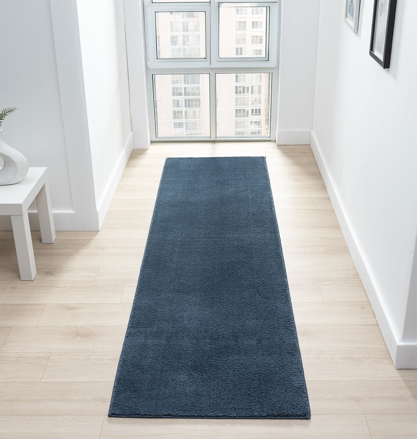Comfy Washable Low Pile Living Room Area Rug - Anti-Slip Felt Backing - 12 Colours Available