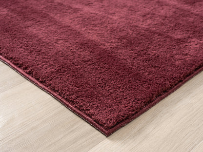 Comfy Washable Low Pile Living Room Area Rug - Anti-Slip Felt Backing - 12 Colours Available