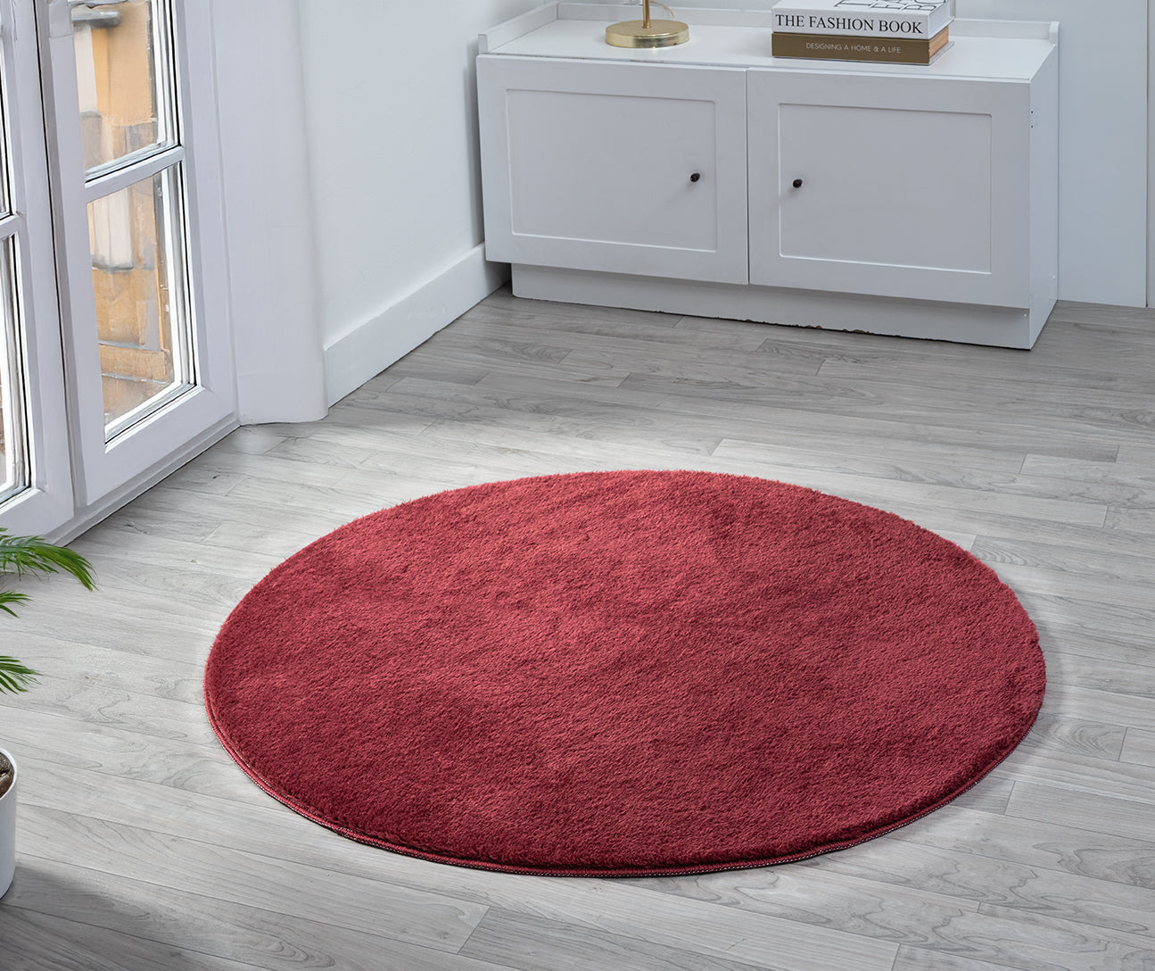 Comfy Washable Low Pile Living Room Area Rug - Anti-Slip Felt Backing - 12 Colours Available