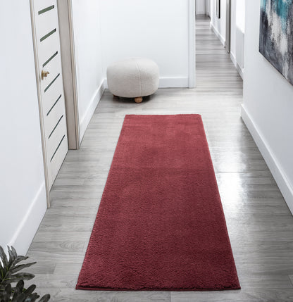 Comfy Washable Low Pile Living Room Area Rug - Anti-Slip Felt Backing - 12 Colours Available