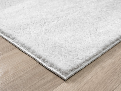 Comfy Washable Low Pile Living Room Area Rug - Anti-Slip Felt Backing - 12 Colours Available