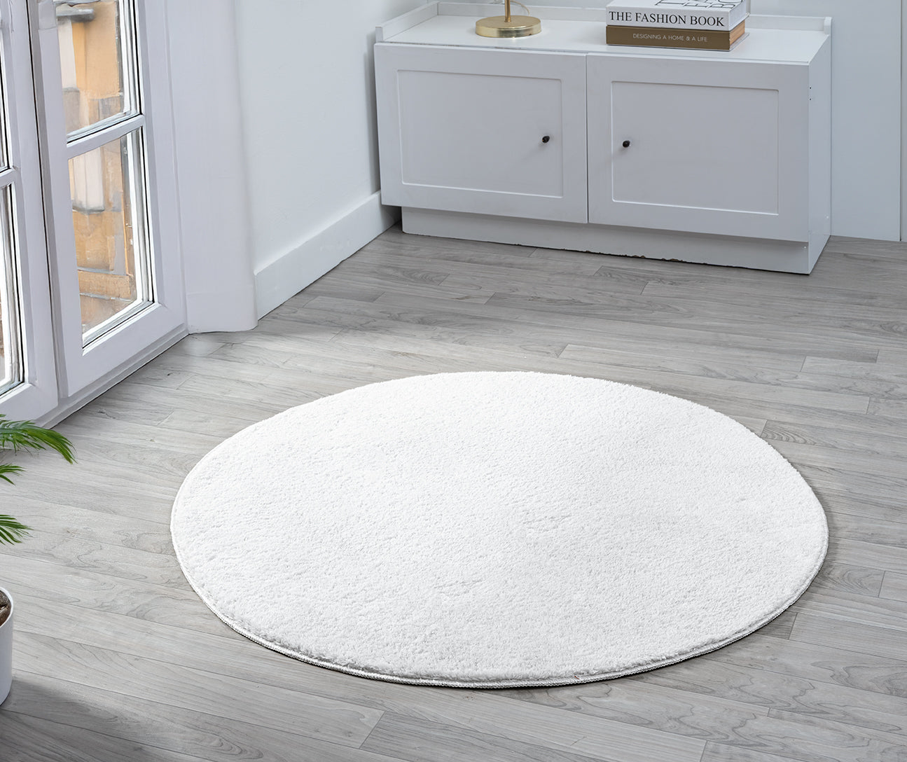 Comfy Washable Low Pile Living Room Area Rug - Anti-Slip Felt Backing - 12 Colours Available