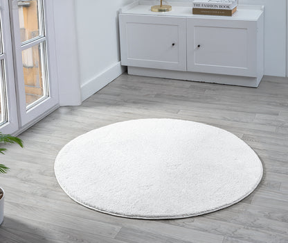 Comfy Washable Low Pile Living Room Area Rug - Anti-Slip Felt Backing - 12 Colours Available