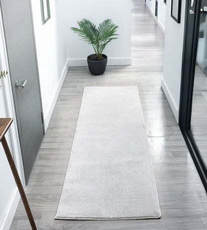 Comfy Washable Low Pile Living Room Area Rug - Anti-Slip Felt Backing - 12 Colours Available
