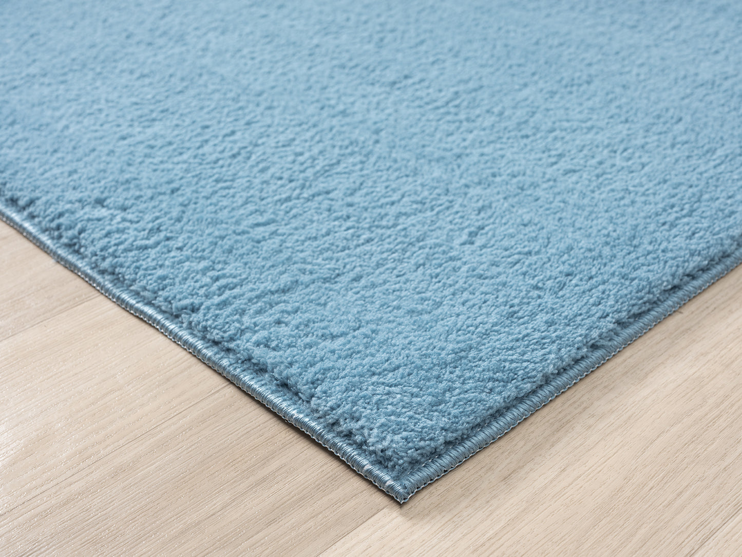 Comfy Washable Low Pile Living Room Area Rug - Anti-Slip Felt Backing - 12 Colours Available