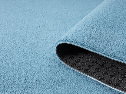 Comfy Washable Low Pile Living Room Area Rug - Anti-Slip Felt Backing - 12 Colours Available