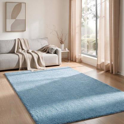 Comfy Washable Low Pile Living Room Area Rug - Anti-Slip Felt Backing - 12 Colours Available