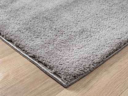 Comfy Washable Low Pile Living Room Area Rug - Anti-Slip Felt Backing - 12 Colours Available