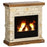 Bioethanol Fire, Ethanol and Gel Fireplace, 3 Hours Burns, Brown