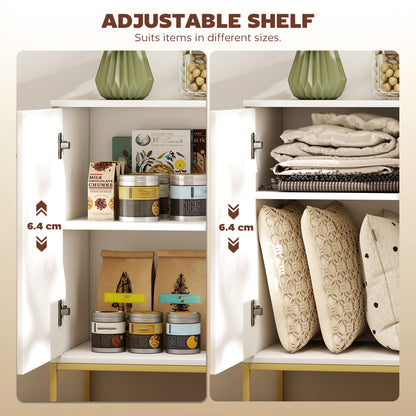 Modern Sideboard, Storage Cabinet, Accent Cupboard White