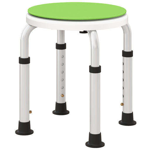 360 Degree Swivel Shower Stool w/ Non-Slip Feet for Disabled Green