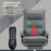 Vibration Massage Office Chair with Heat, Microfibre Computer Chair with Footrest, Armrest, Double Padding, Reclining Back, Grey