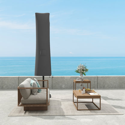 Parasol Umbrella Cover, Outdoor Protector for Garden, Grey