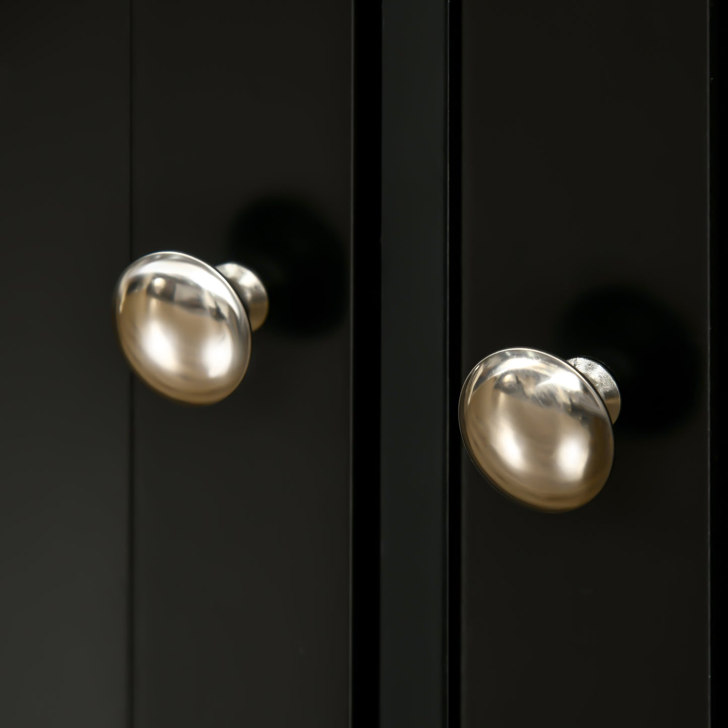 Sideboard Buffet Cabinet with Storage Cabinets and Drawers Black