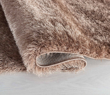 California Modern Soft Plain Shimmer Shaggy Area Rugs - 2 Colours Available