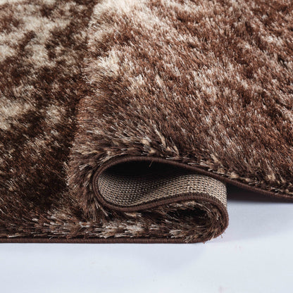 California Modern Soft Two Tone Shimmer Shaggy Area Rugs - 3 Colours Available