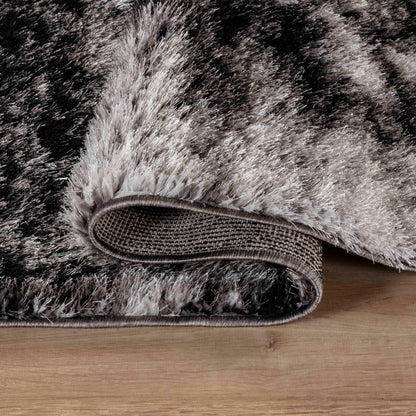 California Modern Soft Two Tone Shimmer Shaggy Area Rugs - 3 Colours Available