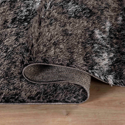 California Modern Soft Two Tone Shimmer Shaggy Area Rugs - 3 Colours Available