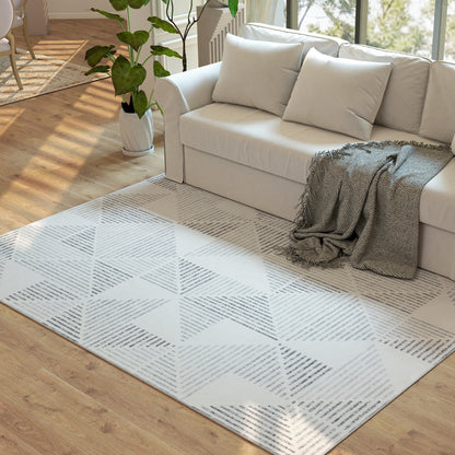 Non-Slip Large Rug for Living Room 230 x 160 cm, Grey