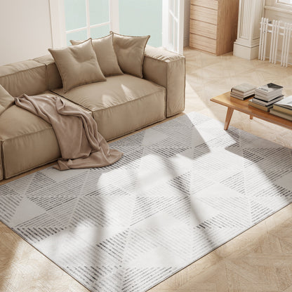 Non-Slip Large Rug for Living Room 230 x 160 cm, Grey