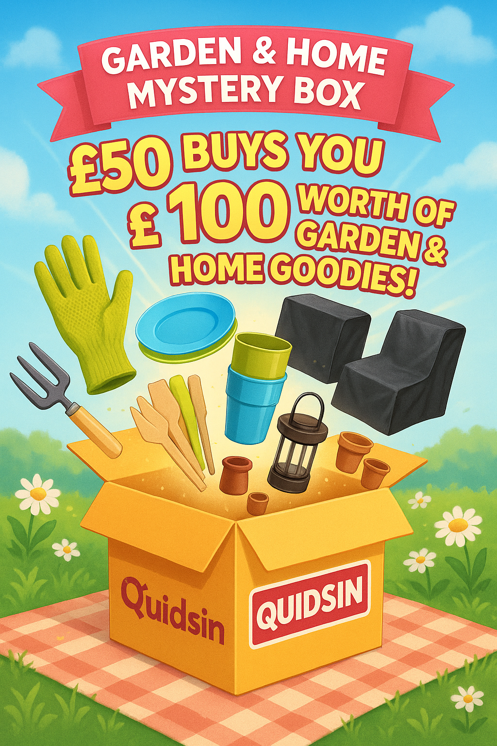 £50 Gets You £100 of Home, Kitchen & Garden Goods Bursting With Surprises!