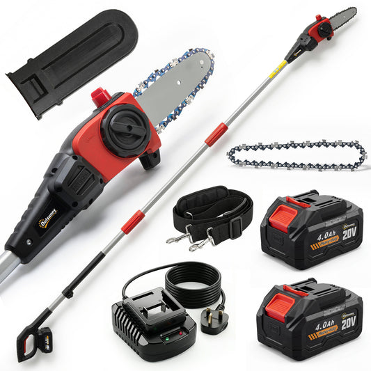 Cordless Pole Chainsaw, 1.94m/2.56m Electric Chainsaw