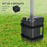 HDPE Gazebo Weights Set of 4, Water or Sand Filled Weights for Gazebo Legs, with Built-in Handles and Secure Straps