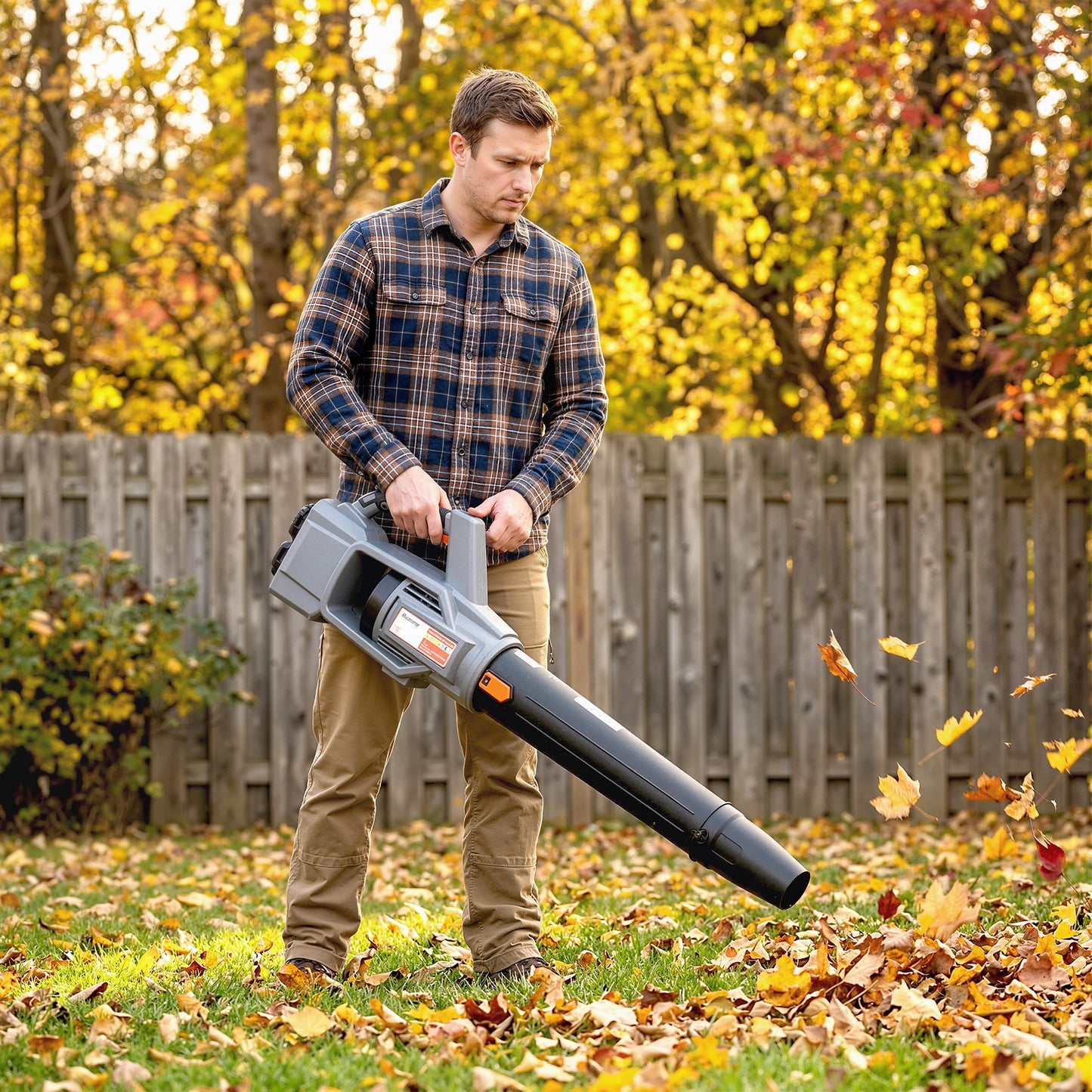 36V Leaf Blower Cordless with 2 x 4000mAh Batteries & Charger