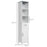 kleankin Tall Bathroom Storage Cabinet with 3 Tier Shelf, Cupboard, Drawer, Door, Freestanding Linen Tower, Slim Side Organizer, White