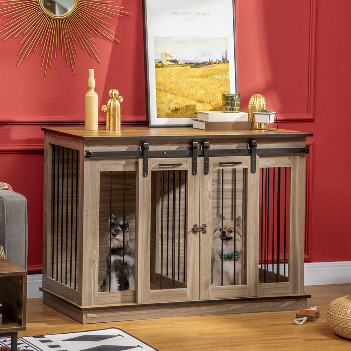 Dog Crate Furniture for Large Dogs, Double Dog Cage for Small Dogs