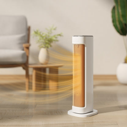 Ceramic Electric Heater, 2000W Space Heater with Timer, White