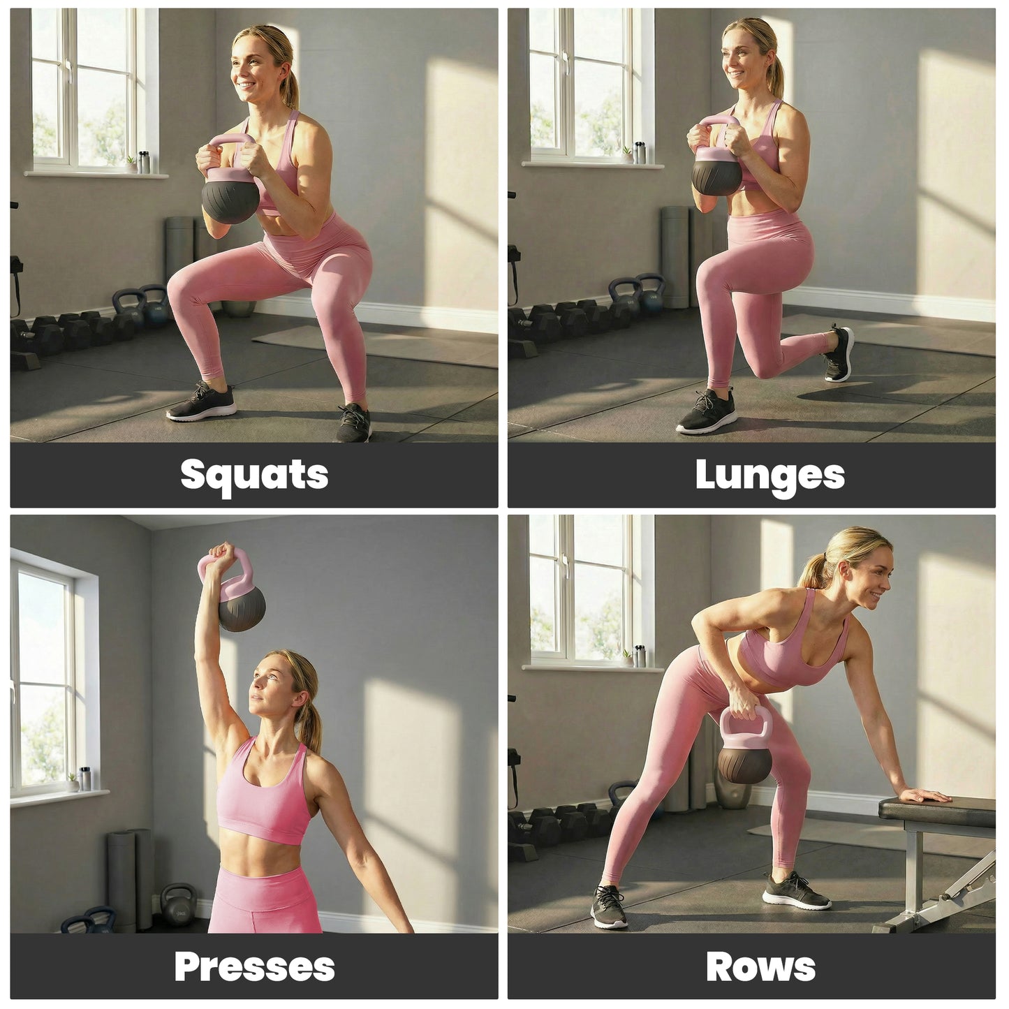Soft Kettlebell, 12kg Kettle Bell with Anti-Slip Grip for Home Gym