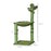 Cat Tower Kitten Activity Center Cactus Shape with Scratching Post Hammock Bed Dangling Ball Toy