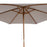 2.5m Wood Garden Parasol Sun Shade Patio Outdoor Wooden Umbrella Canopy Grey