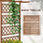 Wooden Trellis Planter Box, Raised Garden Bed to Grow Vegetables, Herbs and Flowers, Orange