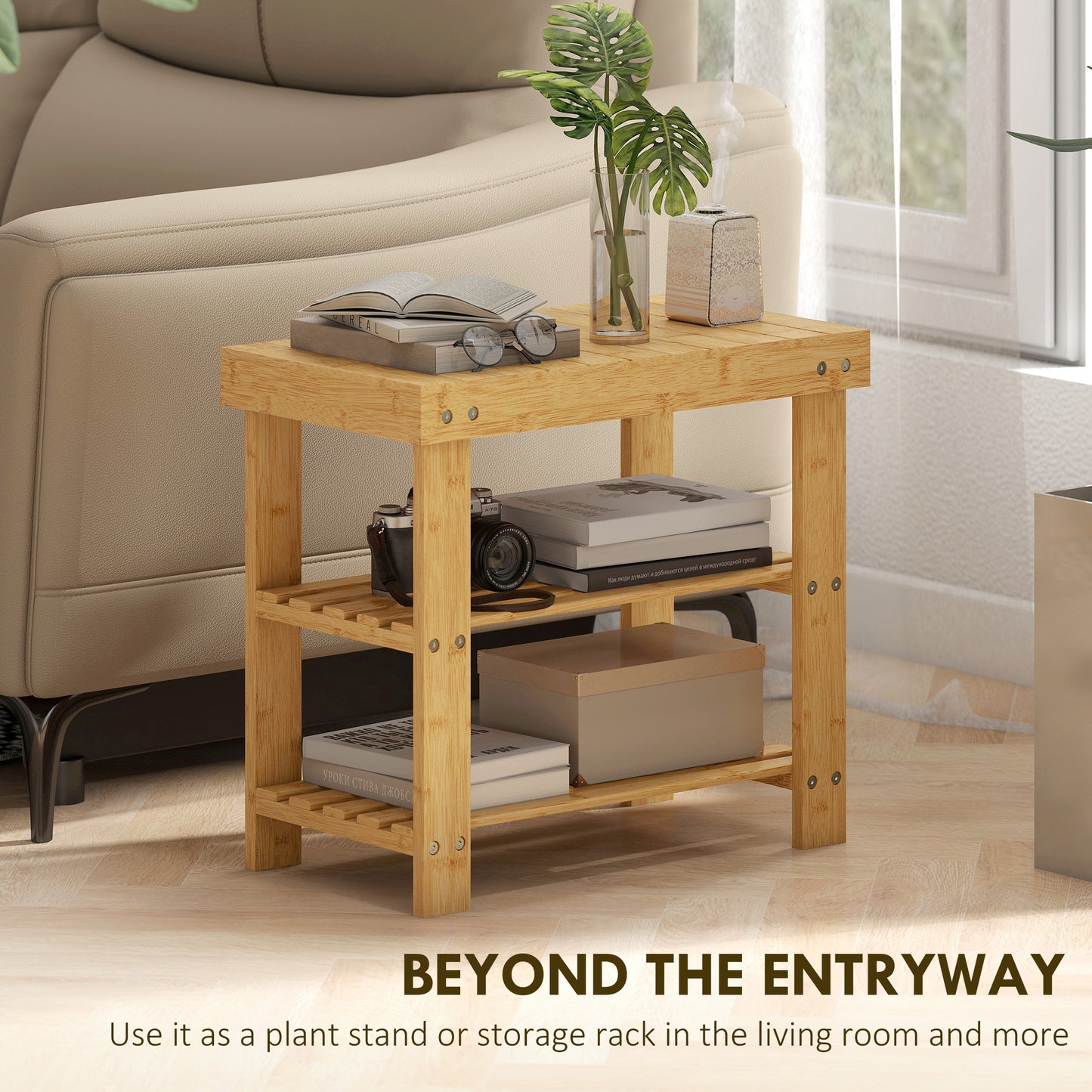 3 Drawer File Cabinet Rolling Filing Cabinet for A4 and Letter Brown