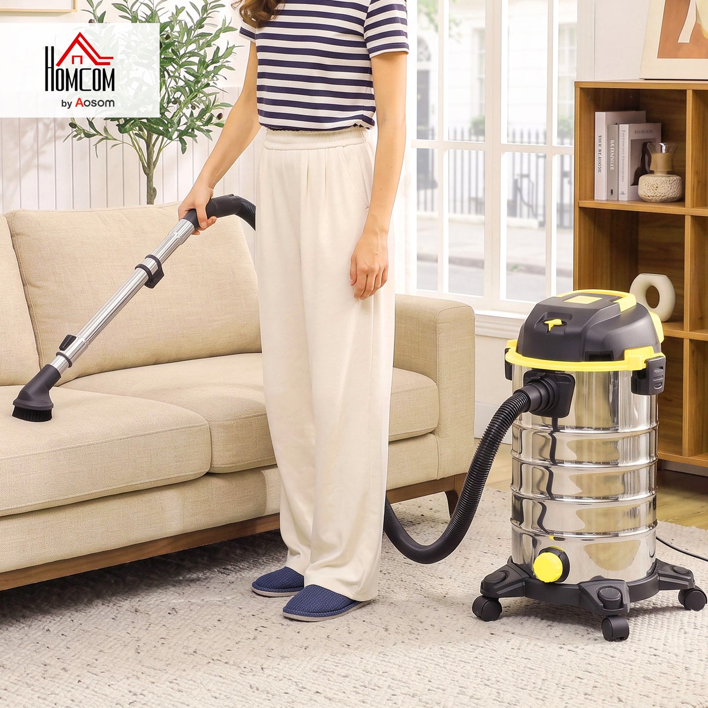 1400W Vacuum Cleaner with Blowing Mode, Yellow