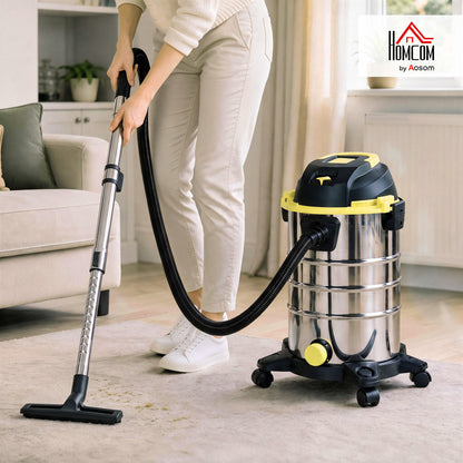 1400W Vacuum Cleaner with Blowing Mode, Yellow