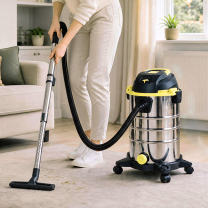 1400W Vacuum Cleaner with Blowing Mode, Yellow