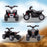 AIYAPLAY Honda Licensed Kids Quad Bike, 6V Electric Ride on Car ATV Toy with LED Horn for 1.5-3 Years, Black