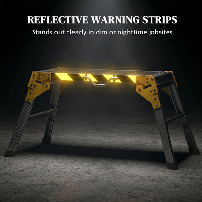 Work Bench, Foldable Garage Table, Aluminium Alloy, 150 kg
