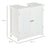 Under Sink Bathroom Storage Cabinet 2 Layers Vanity Unit Wooden - White