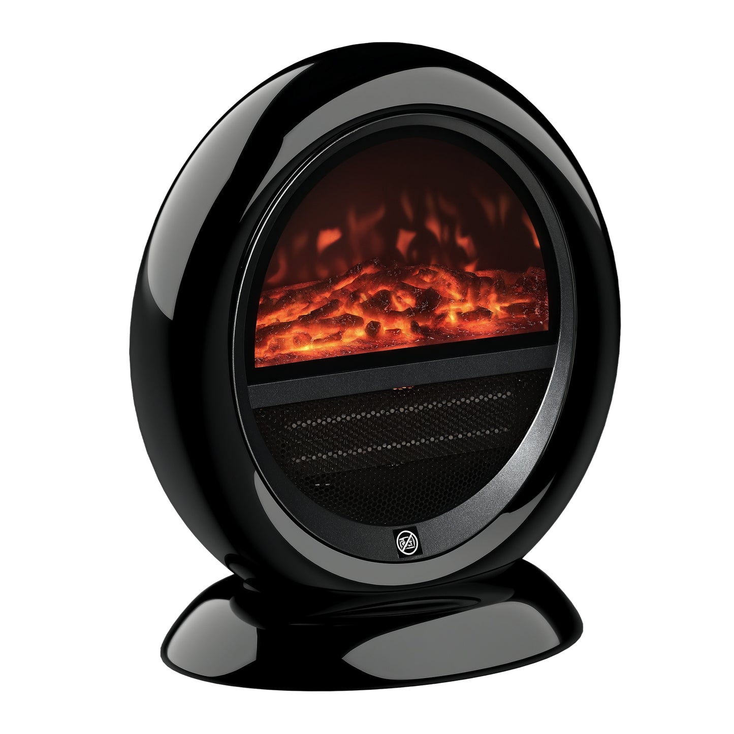 Table Top Electric Fireplace Heater W/ LED Flame Rotatable Head Black