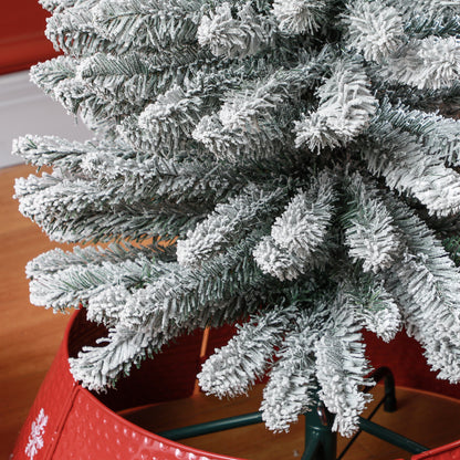 5 Foot Artificial Pencil Christmas Tree with  Snow Flocked Tips, White