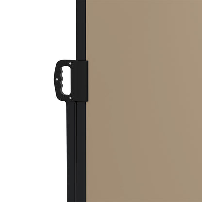 Retractable Side Awning, Outdoor Privacy Screen for Garden, Hot Tub, Balcony, Terrace, Pool, 400 x 180cm, Khaki