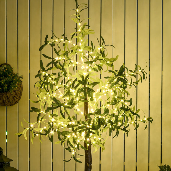 180cm Olive Tree Light w/ 300 Warm White LED Lights Artificial Tree