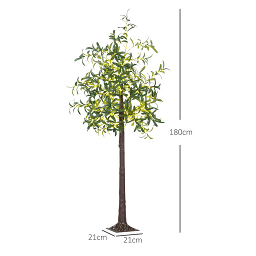 180cm Olive Tree Light w/ 300 Warm White LED Lights Artificial Tree