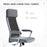 Office Chair Linen-Feel Mesh Fabric High Back Swivel Computer Task Desk Chair for Home with Arm, Wheels, Grey