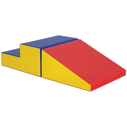 2-Piece Soft Playset for Toddlers, Climb, Crawl, Red