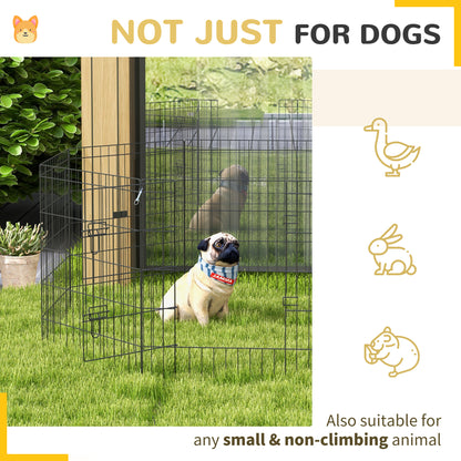 8-Panel DIY Dog Pen with Door for Indoor/Outdoor Use, 76cm High